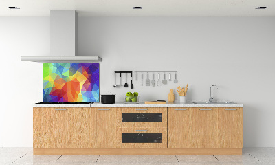 Glass splashback Geometric background