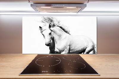 Kitchen splashback White horse