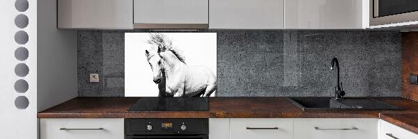 Kitchen splashback White horse