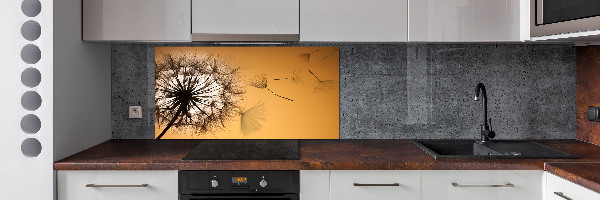 Cooker splashback Dandelion