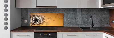 Cooker splashback Dandelion