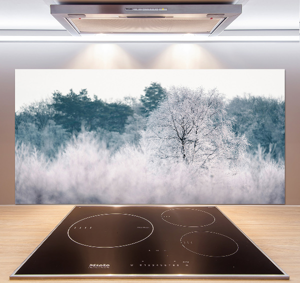 Cooker splashback Winter trees