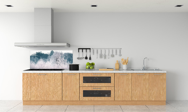 Cooker splashback Winter trees