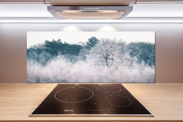 Cooker splashback Winter trees