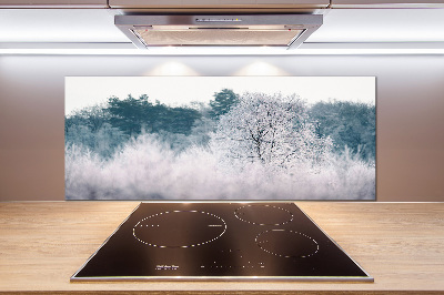 Cooker splashback Winter trees