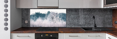 Cooker splashback Winter trees