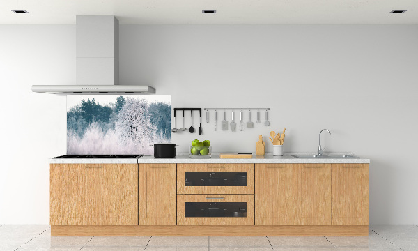 Cooker splashback Winter trees