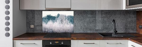 Cooker splashback Winter trees