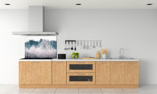 Cooker splashback Winter trees