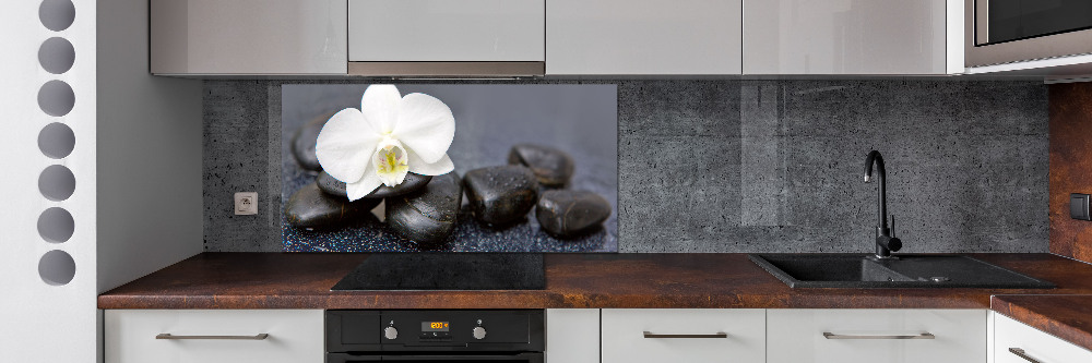 Cooker splashback Orchid