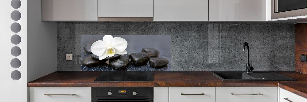 Cooker splashback Orchid