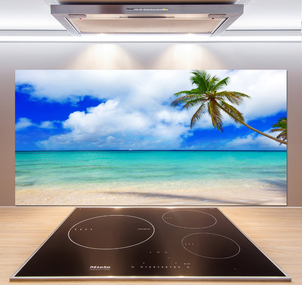 Cooker splashback Caribbean beach