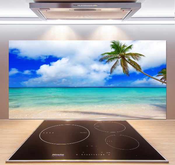 Cooker splashback Caribbean beach