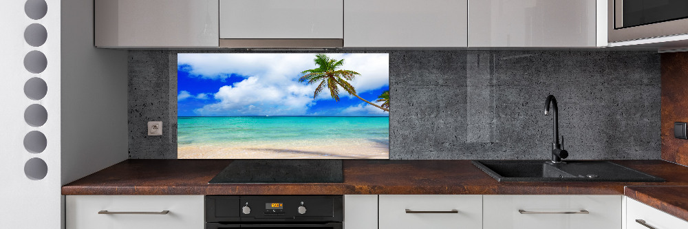 Cooker splashback Caribbean beach