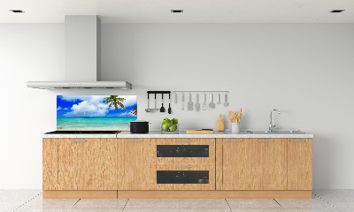 Cooker splashback Caribbean beach