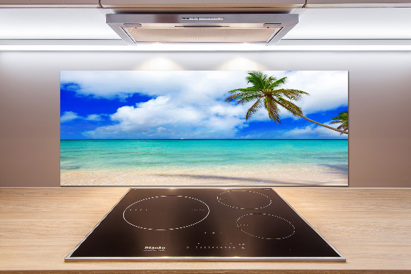 Cooker splashback Caribbean beach