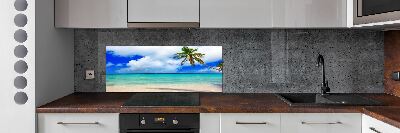 Cooker splashback Caribbean beach