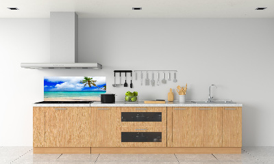 Cooker splashback Caribbean beach