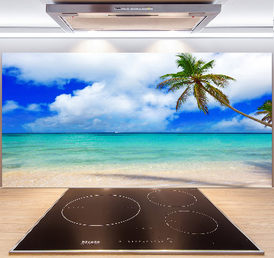 Cooker splashback Caribbean beach