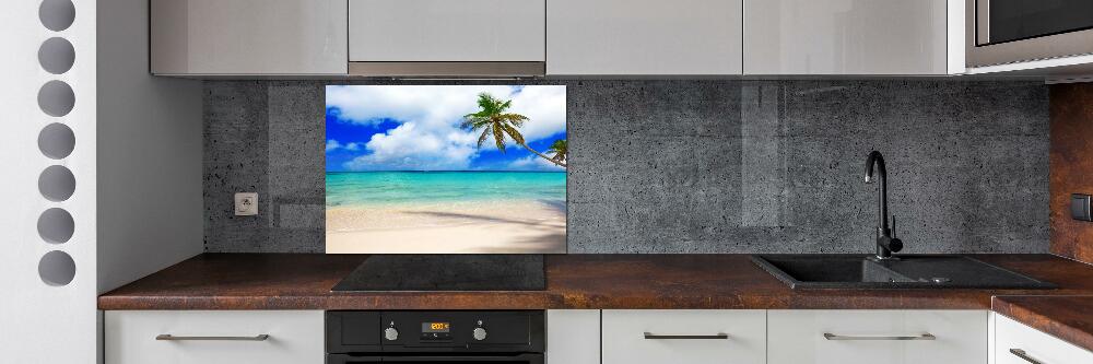 Cooker splashback Caribbean beach