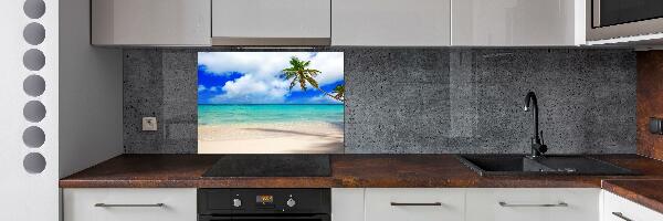 Cooker splashback Caribbean beach