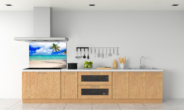 Cooker splashback Caribbean beach