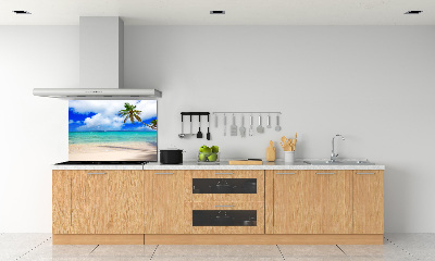 Cooker splashback Caribbean beach