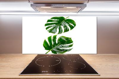 Kitchen wall panels Tropical leaves