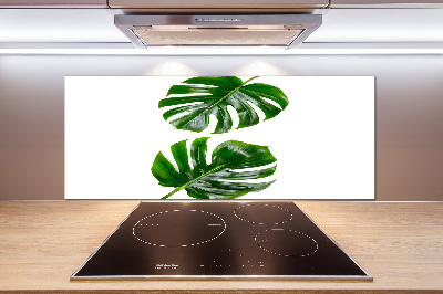 Kitchen wall panels Tropical leaves