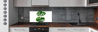 Kitchen wall panels Tropical leaves