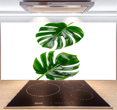 Kitchen wall panels Tropical leaves