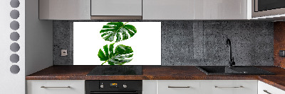 Kitchen wall panels Tropical leaves