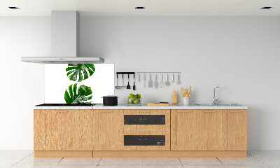 Kitchen wall panels Tropical leaves