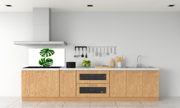 Kitchen wall panels Tropical leaves