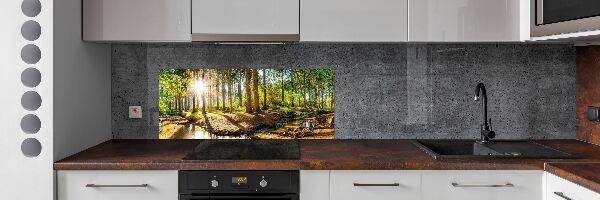 Cooker splashback Panorama of the forest