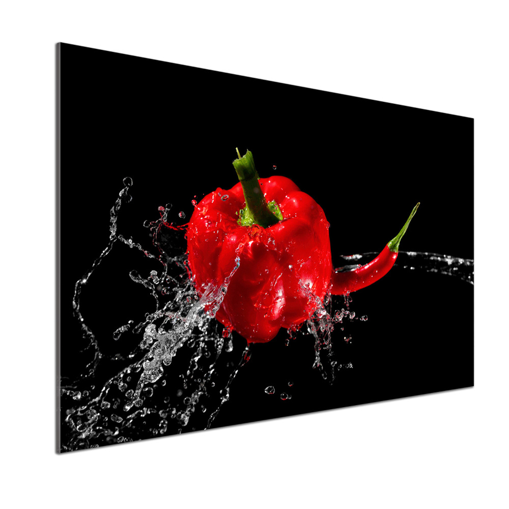 Cooker splashback Red peppers