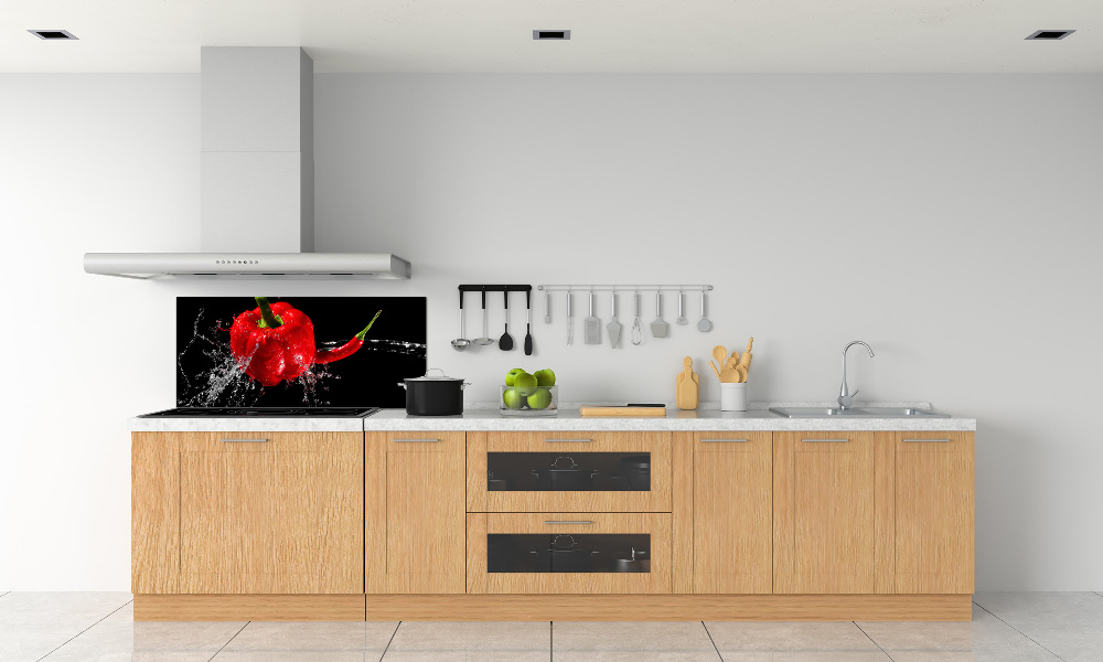 Cooker splashback Red peppers