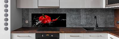 Cooker splashback Red peppers