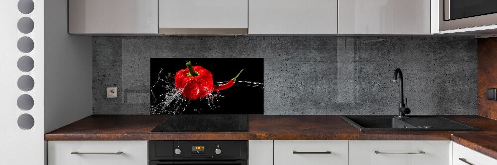 Cooker splashback Red peppers