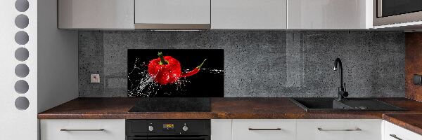 Cooker splashback Red peppers