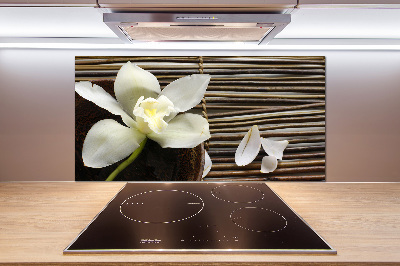 Hob splashback Orchid