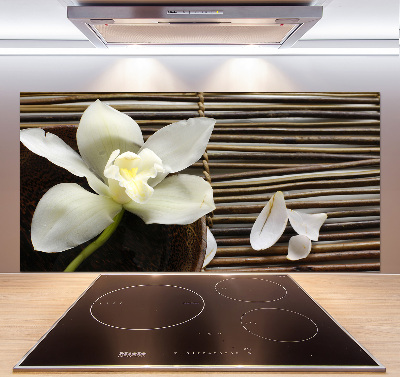 Hob splashback Orchid