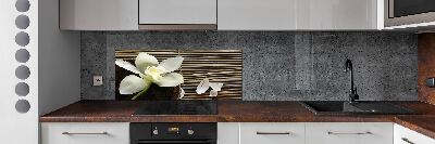 Hob splashback Orchid