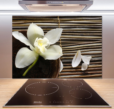 Hob splashback Orchid