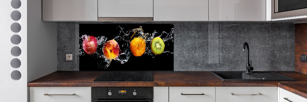 Cooker splashback Fruit and water