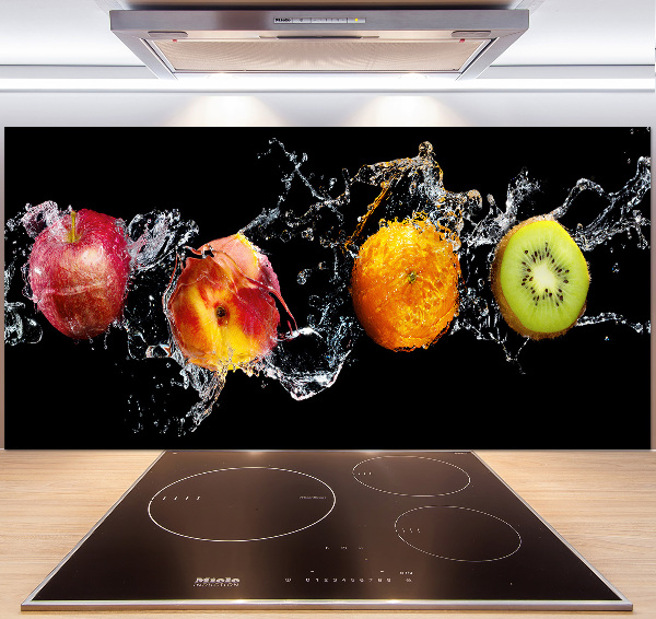 Cooker splashback Fruit and water