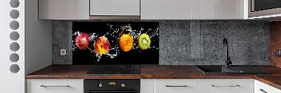 Cooker splashback Fruit and water