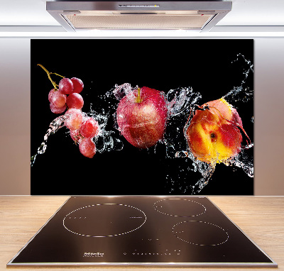 Cooker splashback Fruit and water