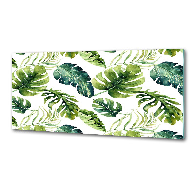 Kitchen splashback Tropical leaves