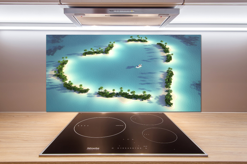 Cooker splashback Islands shape